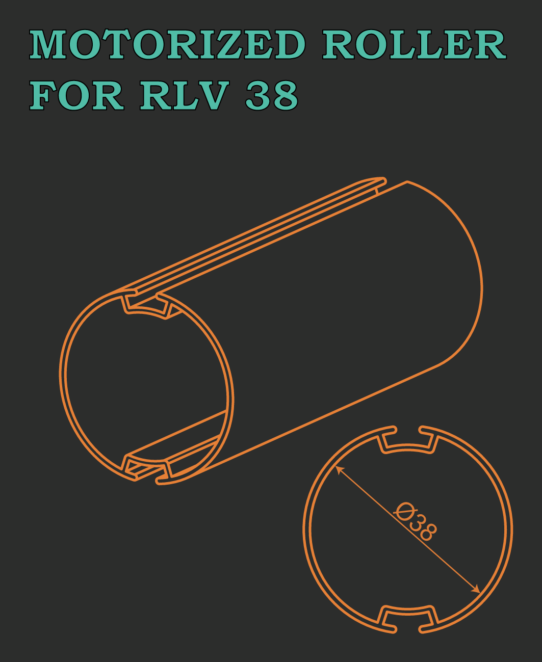 MOTORIZED ROLLER FOR RLV 38